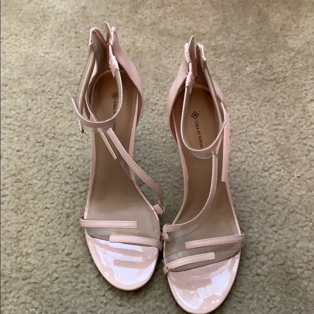 Women’s pink strappy heels